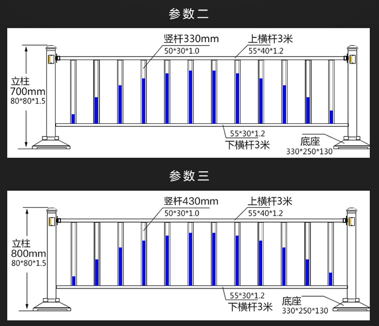 镀锌钢制交通护栏厂家